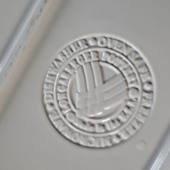 Longaberger woven pottery ivory cream tray platter - Picture 5 of 13